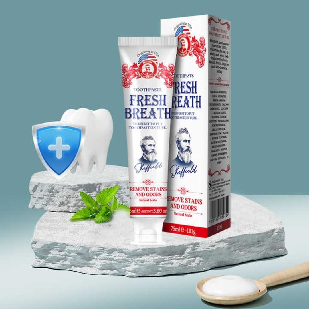 SHEFFIELD Зубная паста против налета , Fresh Breath 75 мл 