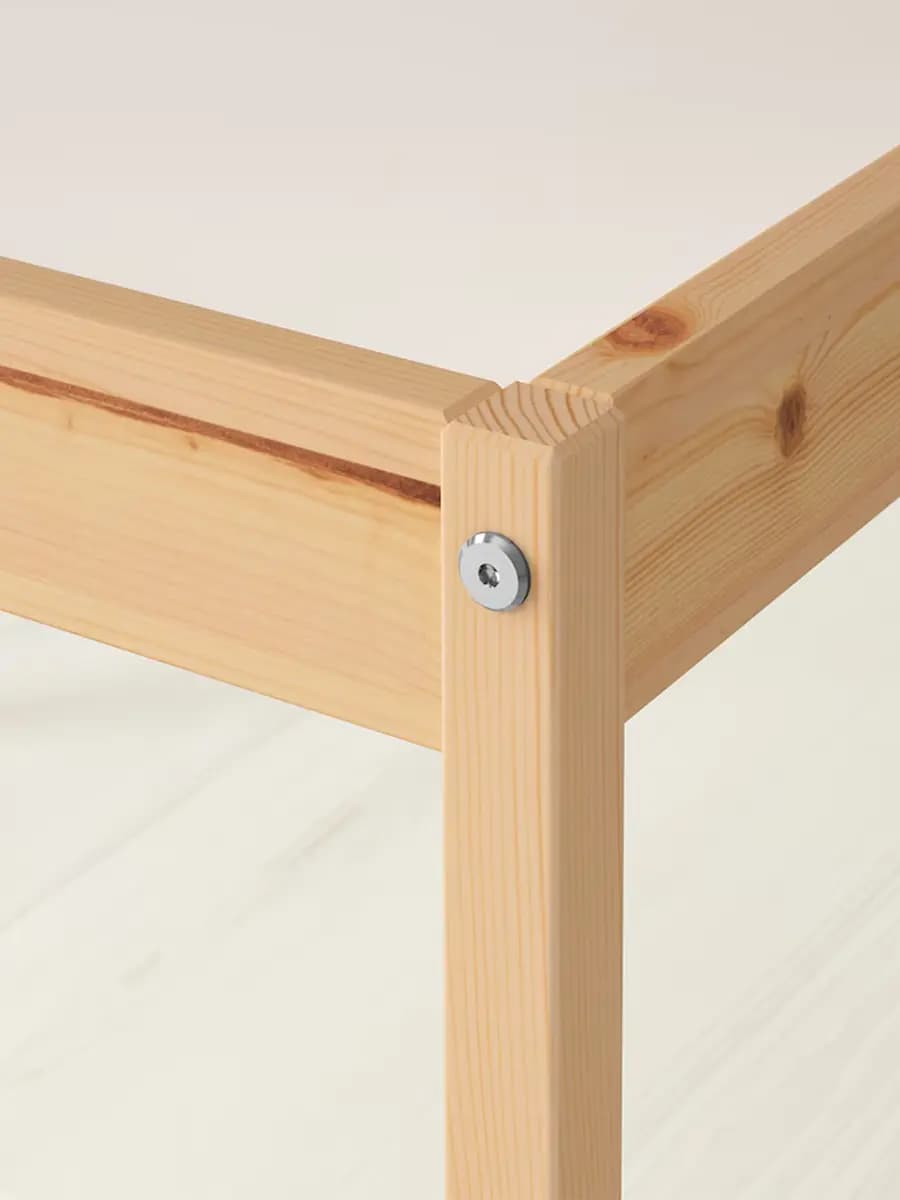 Детский стол IKEA LÄTT с 2 стульями, белый/сосна