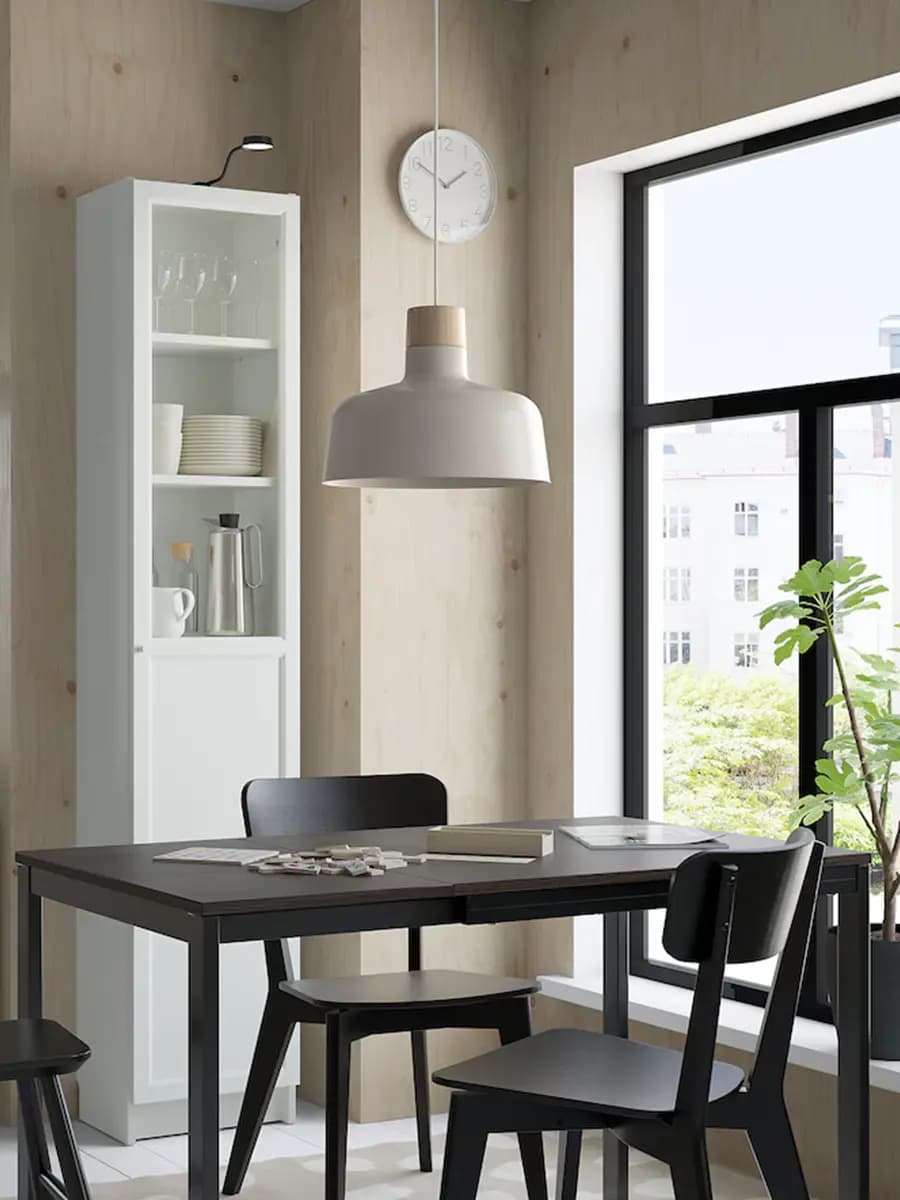 Книжный шкаф IKEA BILLY/OXBERG  с панелью/стекло дверцей белый/стекло, 40x30x202 см