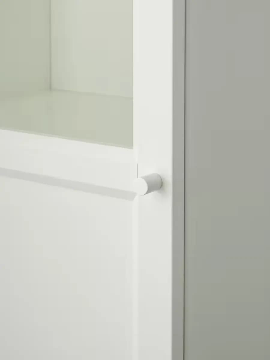 Книжный шкаф IKEA BILLY/OXBERG  с панелью/стекло дверцей белый/стекло, 40x30x202 см