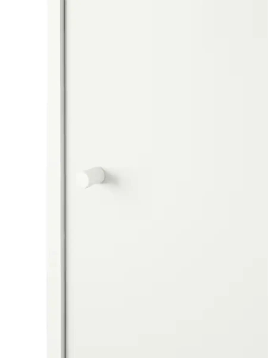 Шкаф-купе с раздвижными дверями IKEA KLEPPSTAD белый 117x176 cm