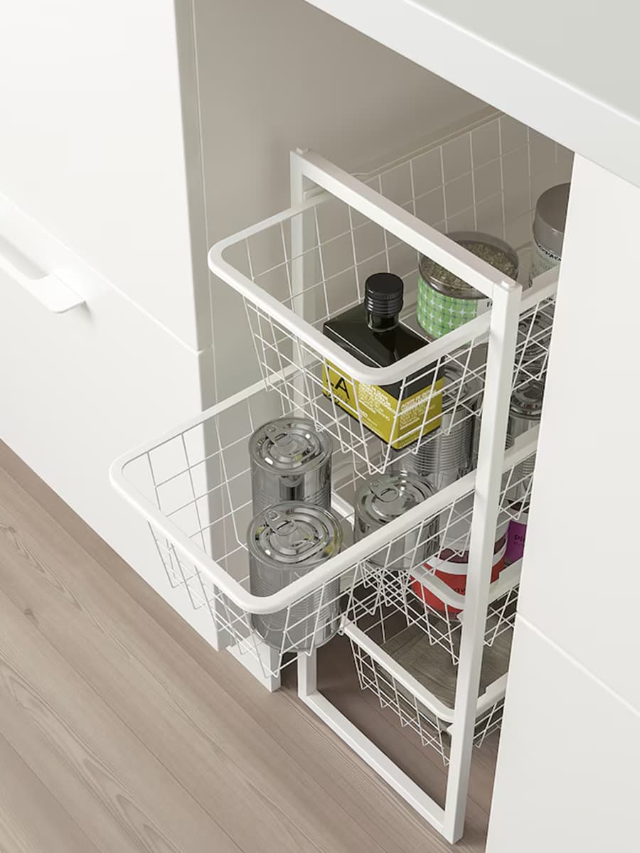Комбинация для хранения IKEA JONAXEL белый, 25x51x70 см