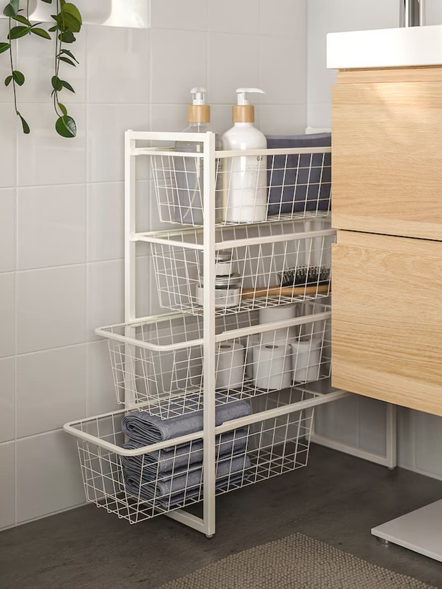 Комбинация для хранения IKEA JONAXEL белый, 25x51x70 см