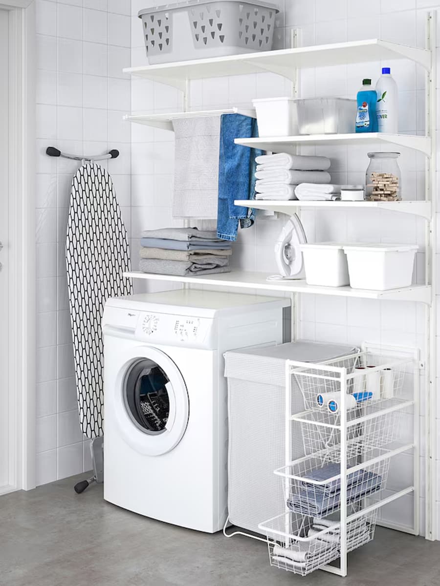 Комбинация для хранения IKEA JONAXEL белый, 25x51x70 см