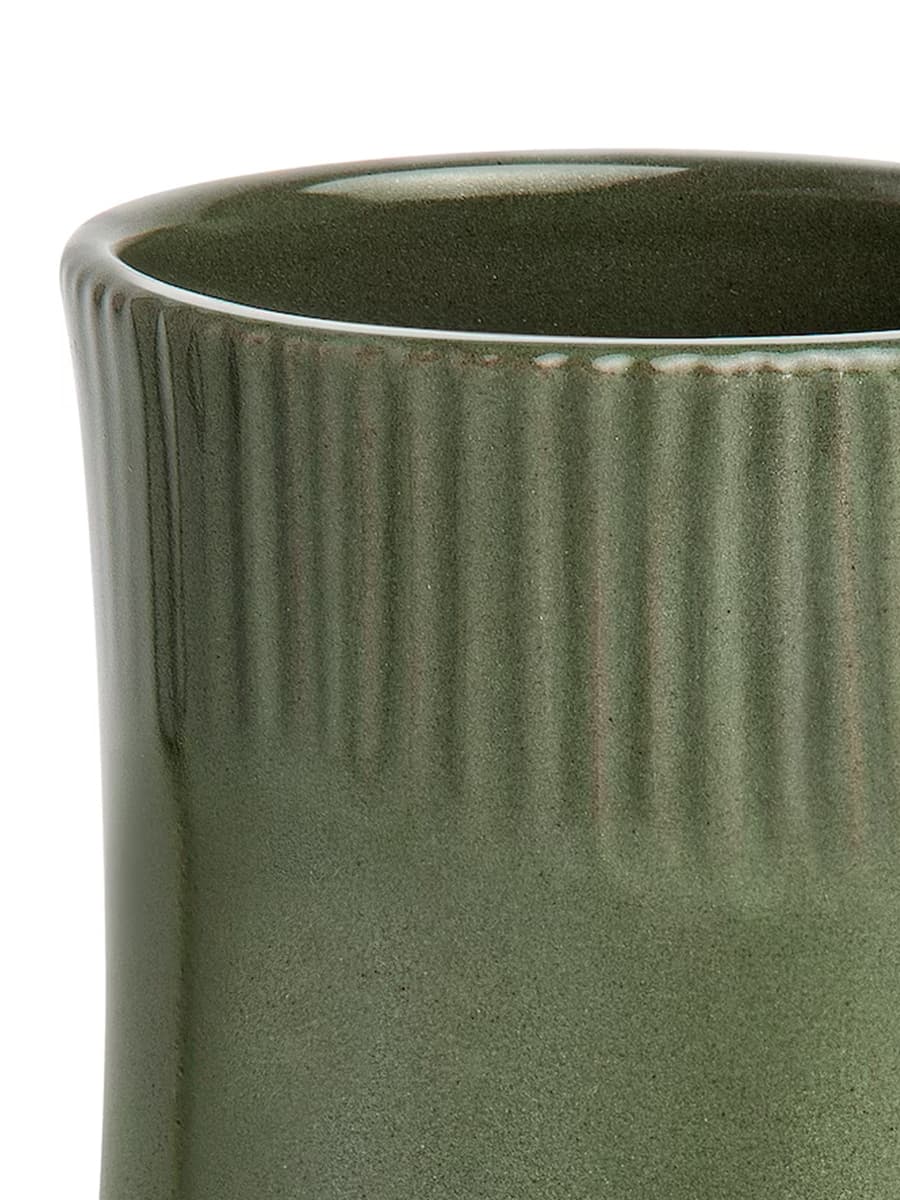 Ваза IKEA FRÖDD темно-зеленая, 21 см
