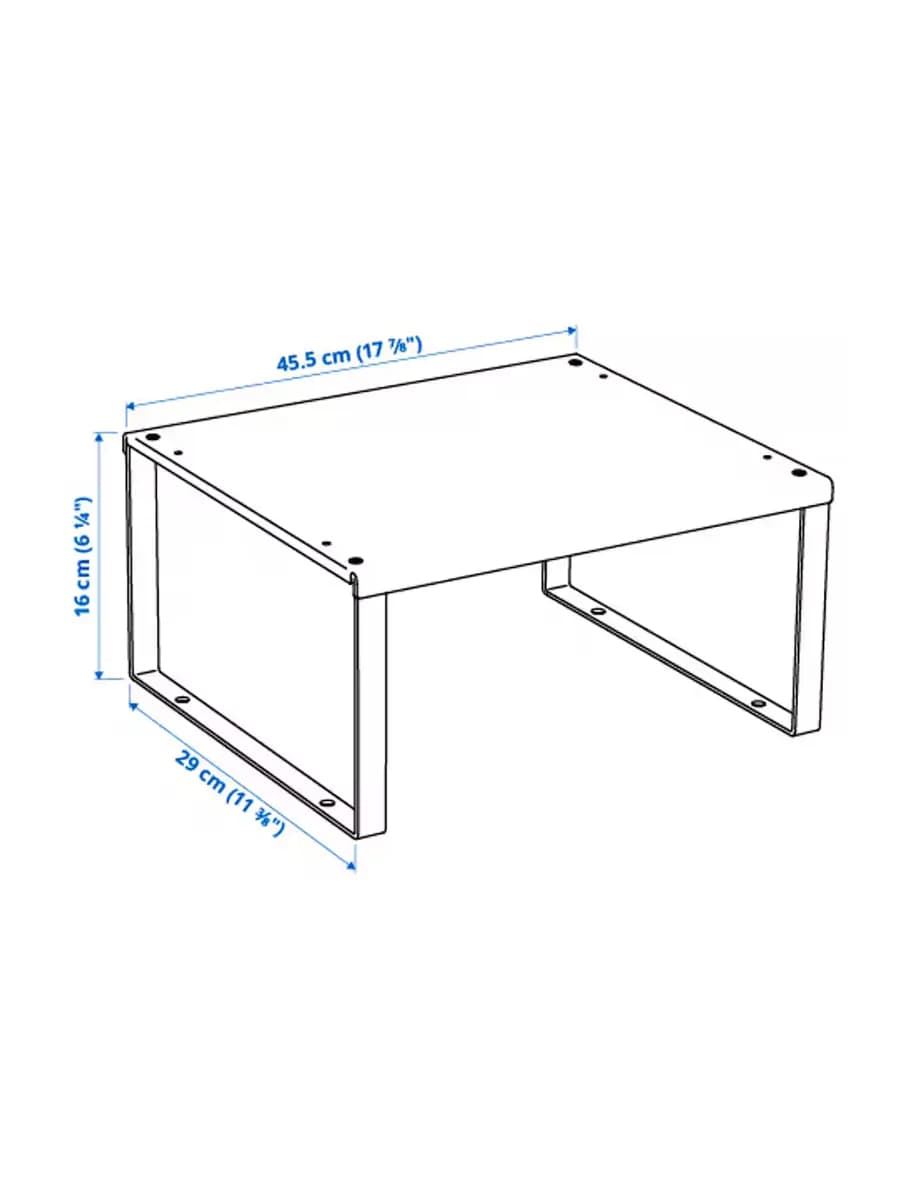 Вставка для полки IKEA VARIERA белый, 46x29x16 см