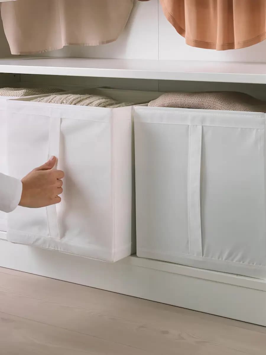 Коробка IKEA SKUBB белый, 31x34x33 см
