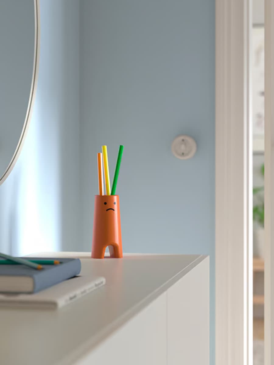 Ваза IKEA FRÖVÄXT коричнево-оранжевая, 14 см