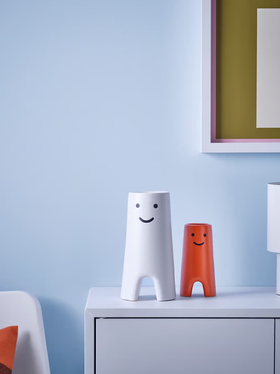 Ваза IKEA FRÖVÄXT коричнево-оранжевая, 14 см