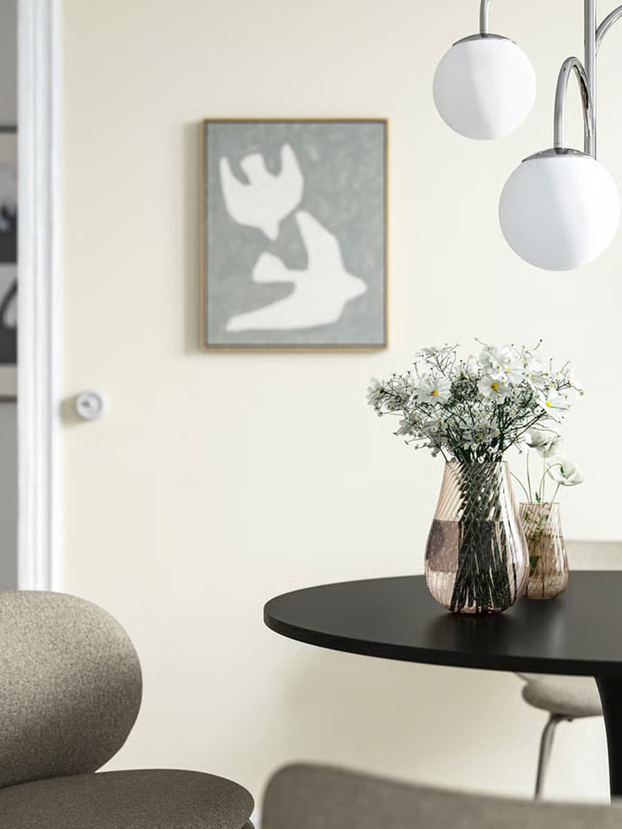 Ваза IKEA PÅSKÖTRÄD стекло/светло-коричневый, 13.5 см