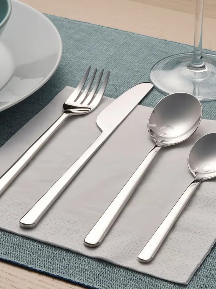 Набор столовых приборов 24 предмета IKEA LÖFTESRIK нержавеющая сталь