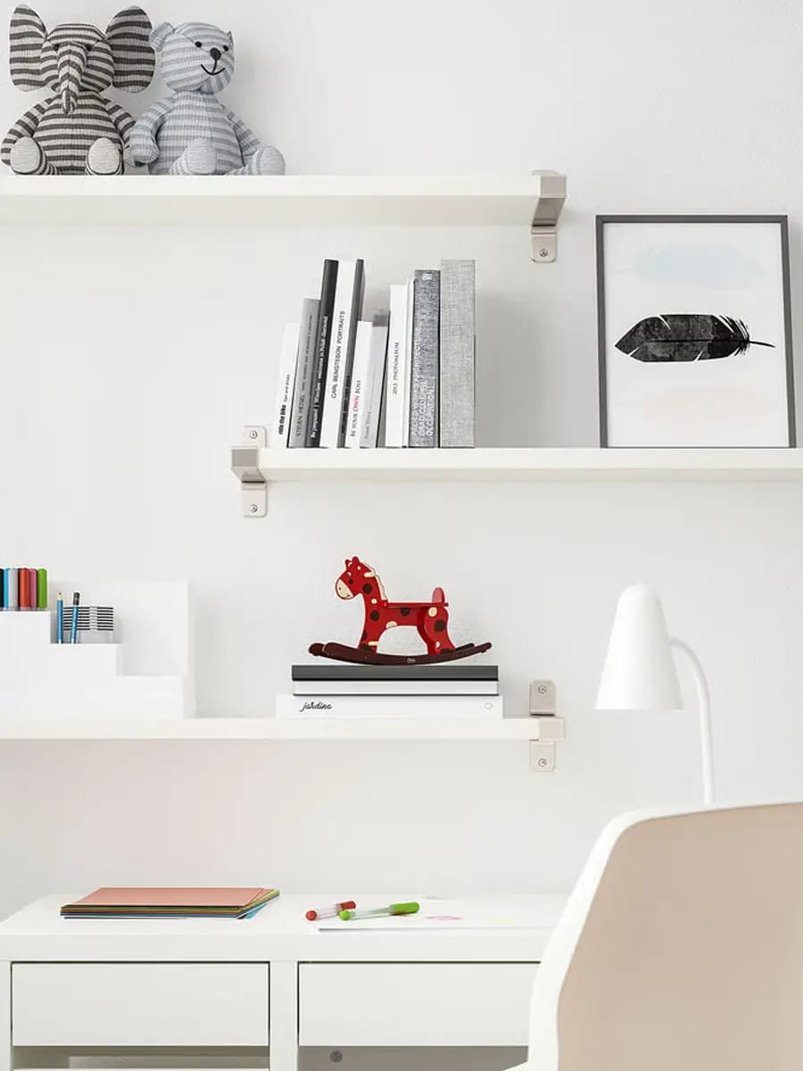 Полка настенная IKEA BERGSHULT PERSHULT белый 80x20 см
