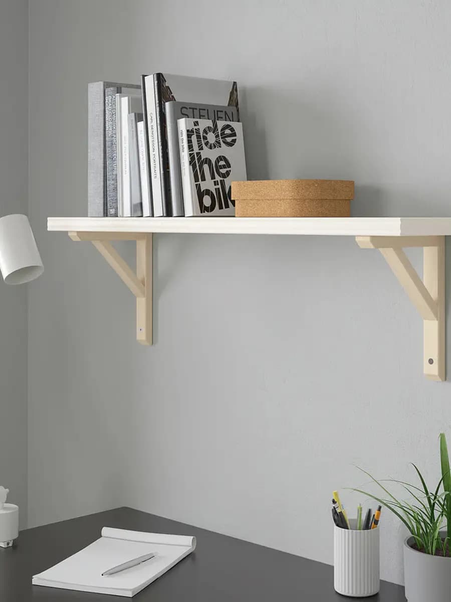 Полка настенная IKEA BERGSHULT PERSHULT белый 80x20 см