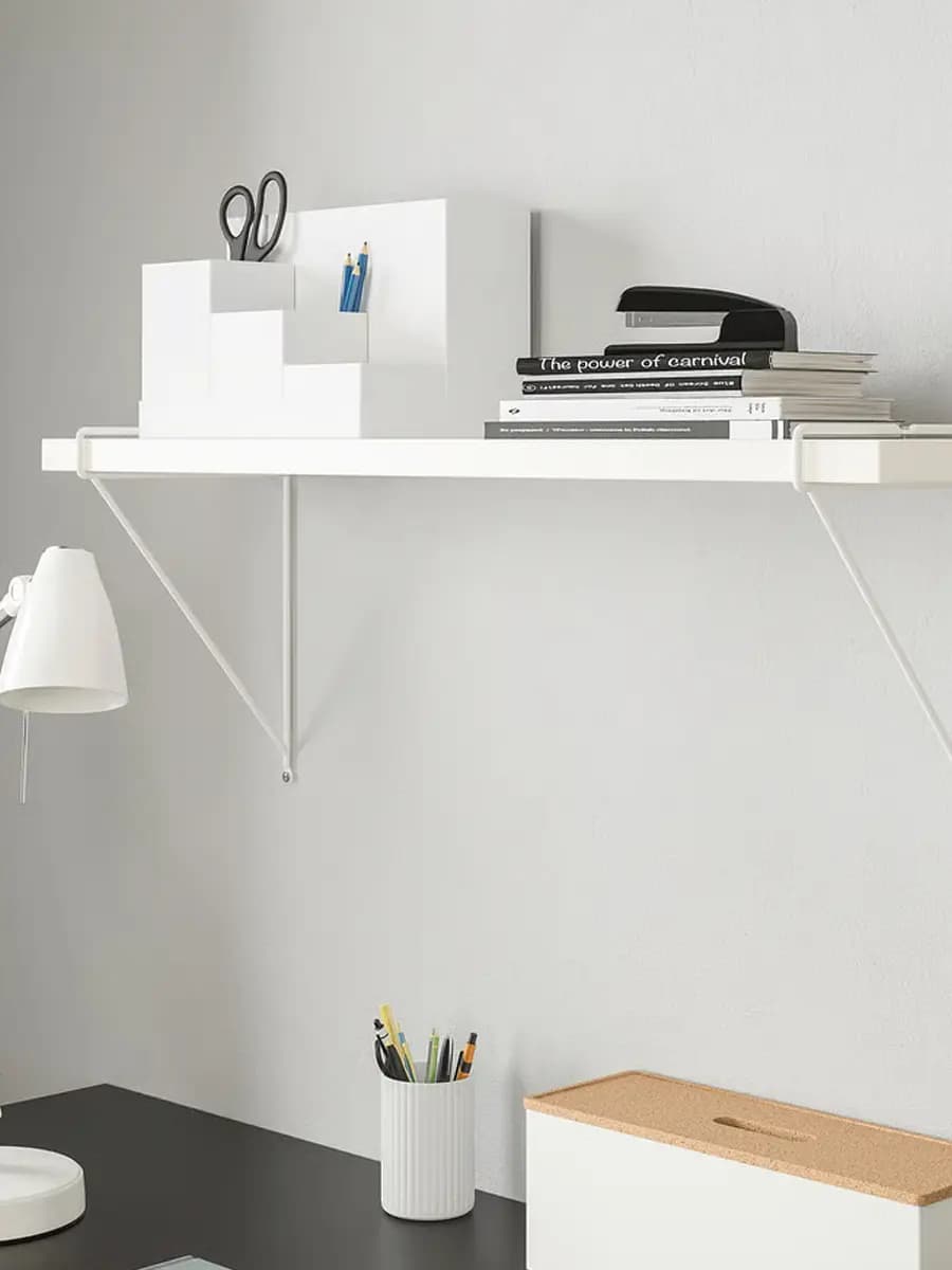 Полка настенная IKEA BERGSHULT PERSHULT белый 80x20 см