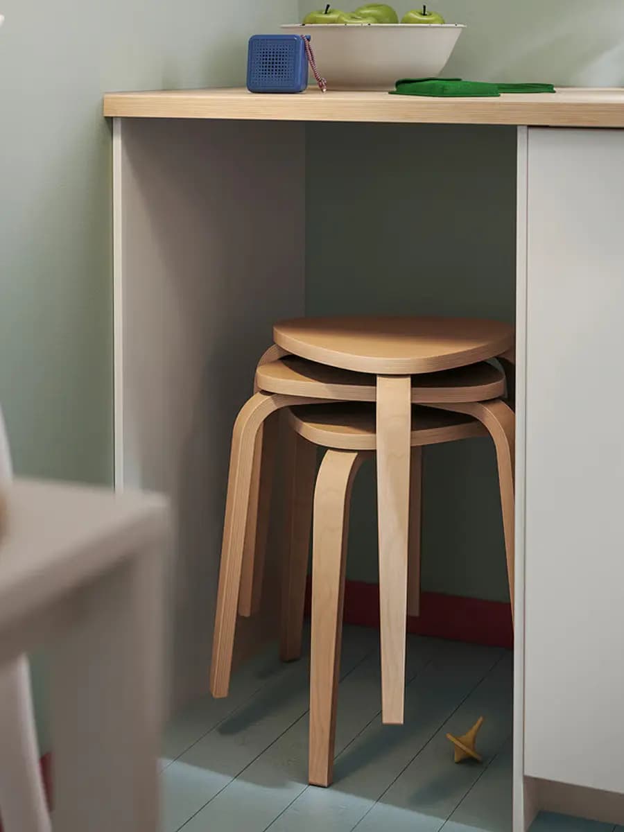 Табурет IKEA KYRRE берёза