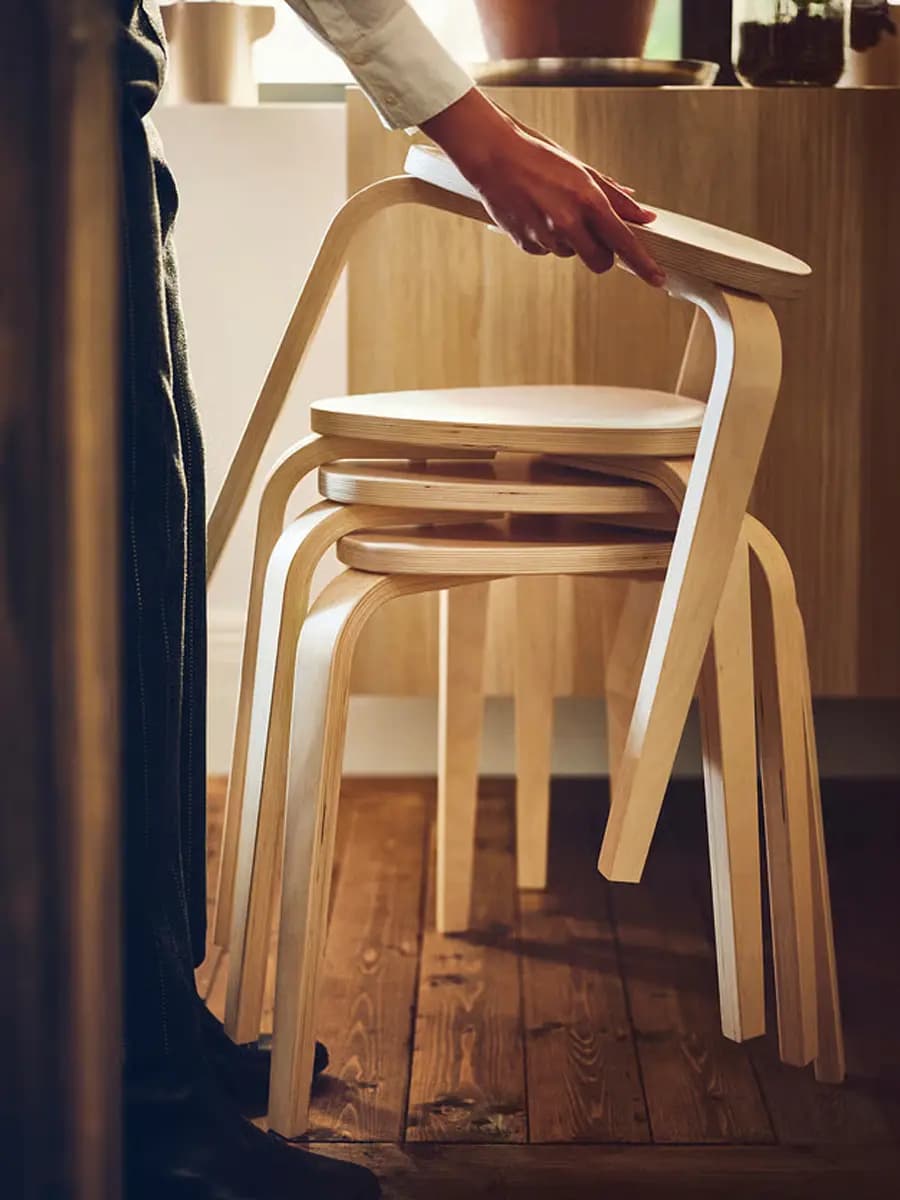 Табурет IKEA KYRRE берёза