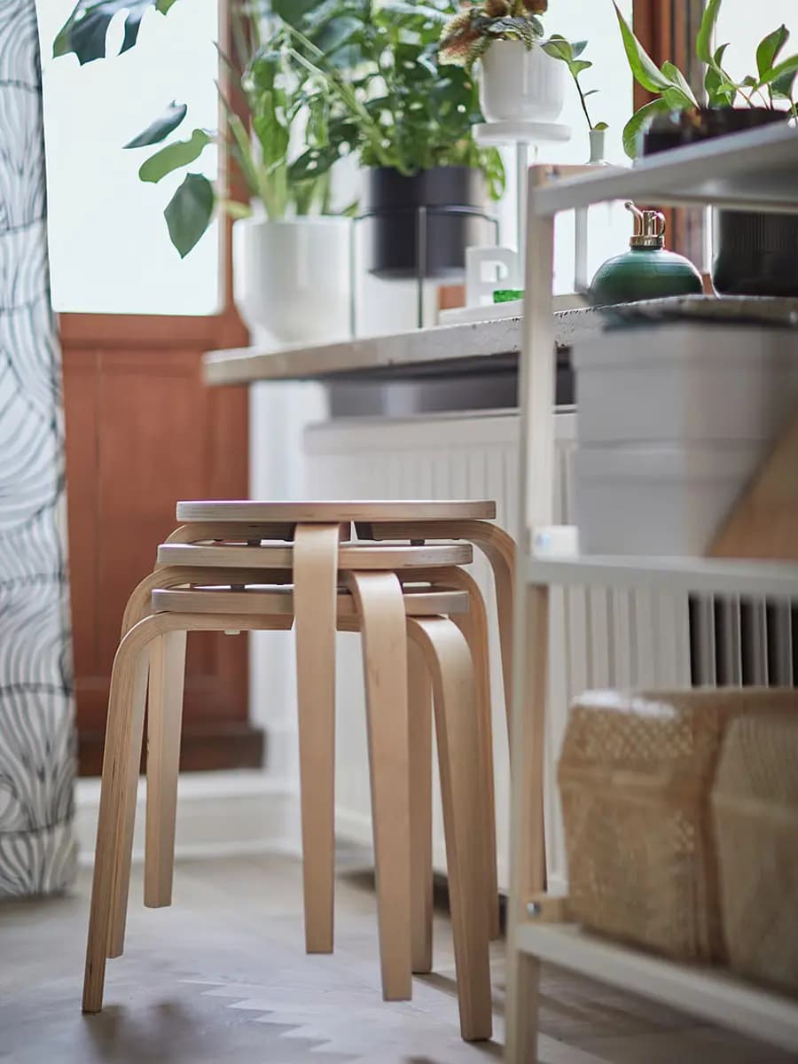 Табурет IKEA KYRRE берёза