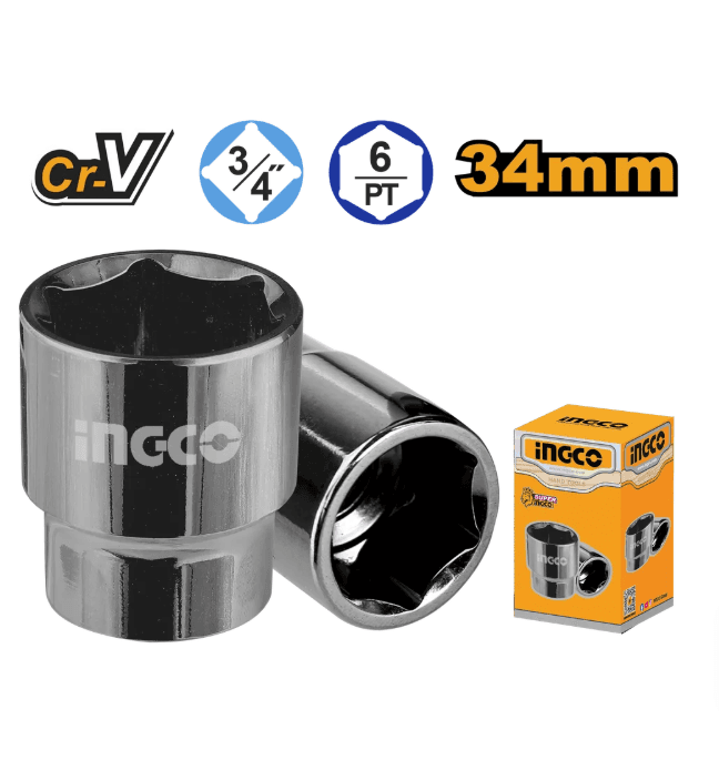 Головка торцевая шестигранная INGCO HHAST34341