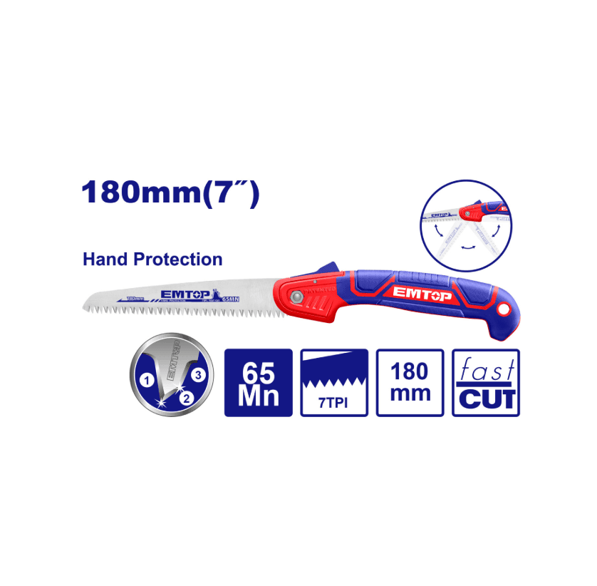 Складная пила EMTOP EHASF1801
