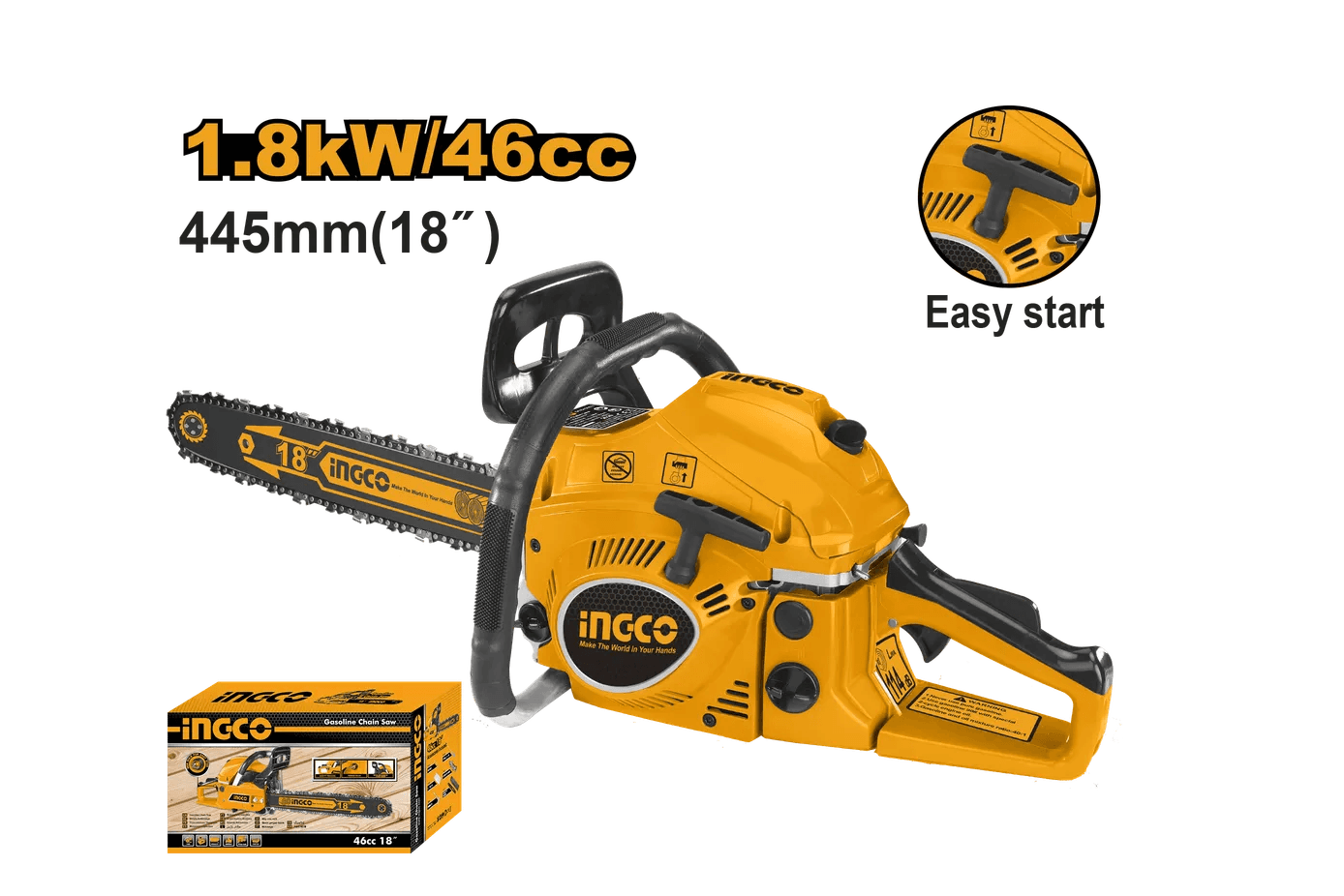 Бензопила цепная INGCO GCS5451811