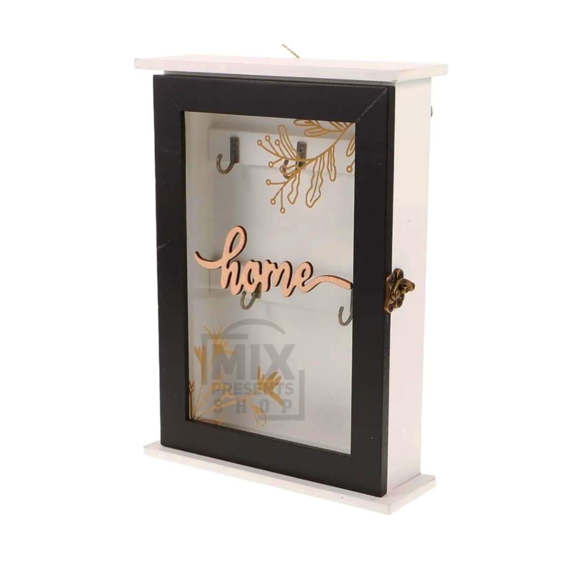 Ключница закрытого типа "Home" на 5 крючков (25×18×6см)