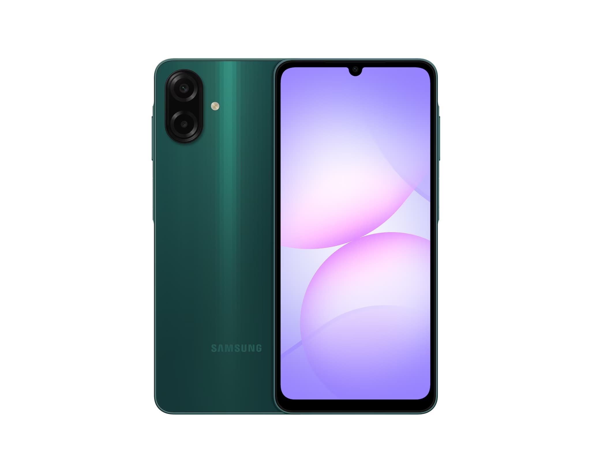 Смартфон Samsung A07 (6/128GB) Green (Зелёный) Loga