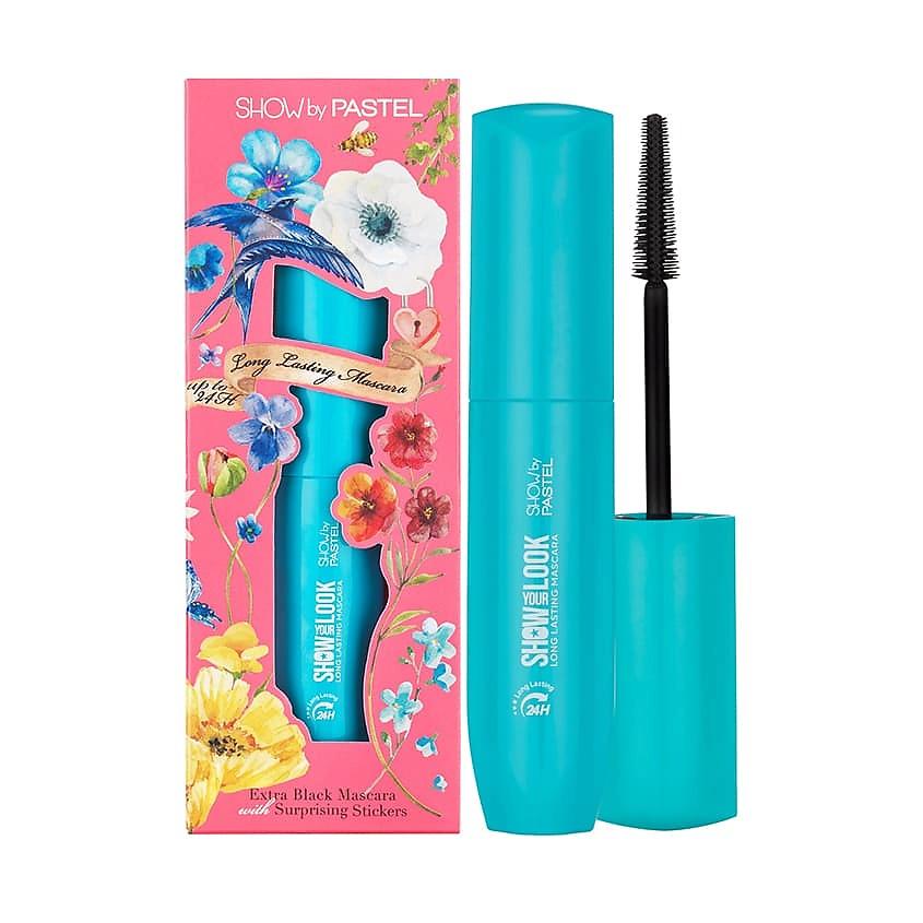 Kirpik üçin tuş PASTEL SHOW BY PASTEL EXTRA BLACK LONG LASTING MASCARA SECRET GARDEN