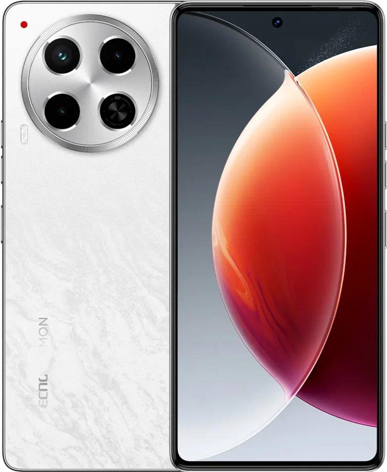 Smartfon Camon 30 8/256 GB Uyuni Salt White, Logo, Tecno