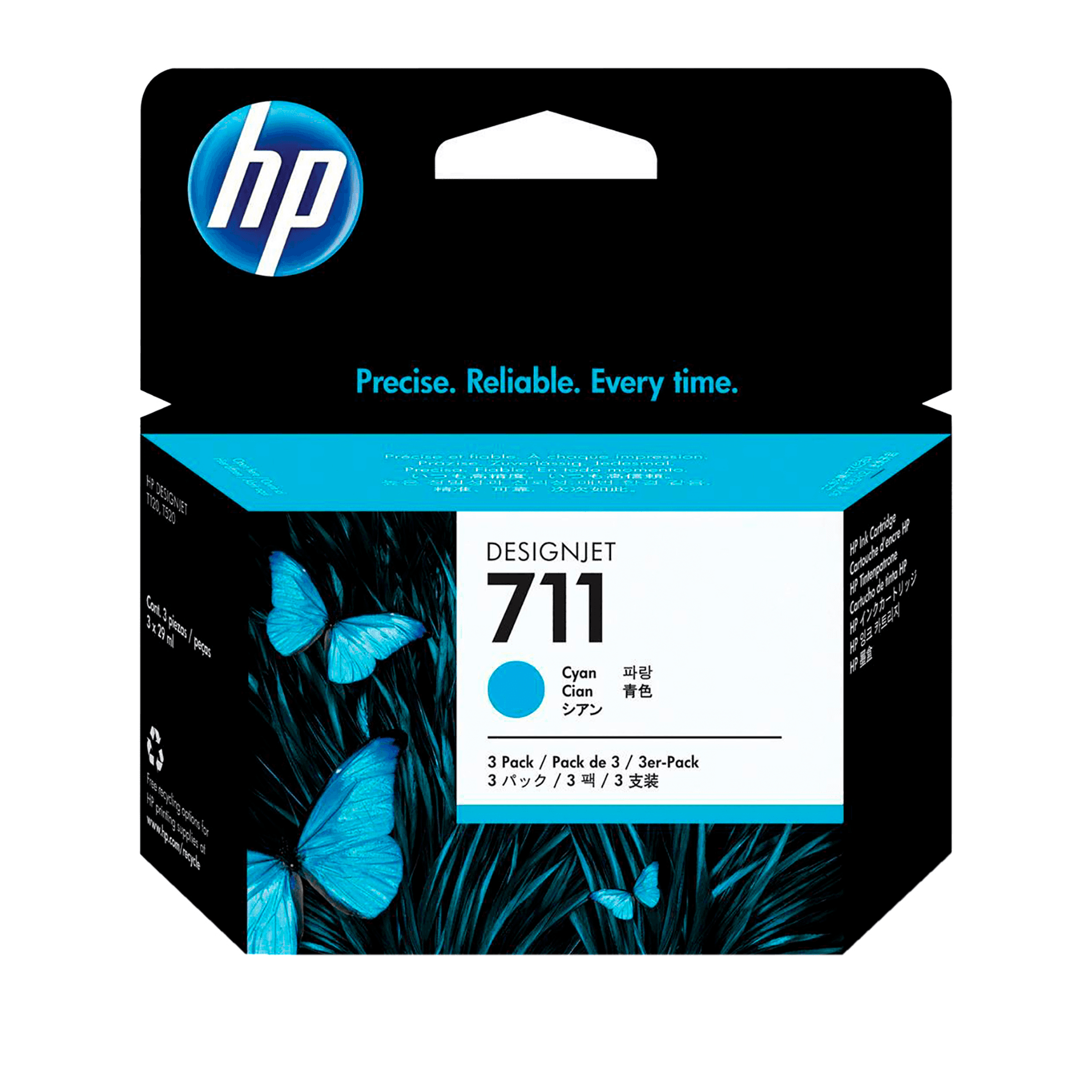 Картридж InkJet HP DJ 711 CZ130A (голубой) 29 мл для плоттеров