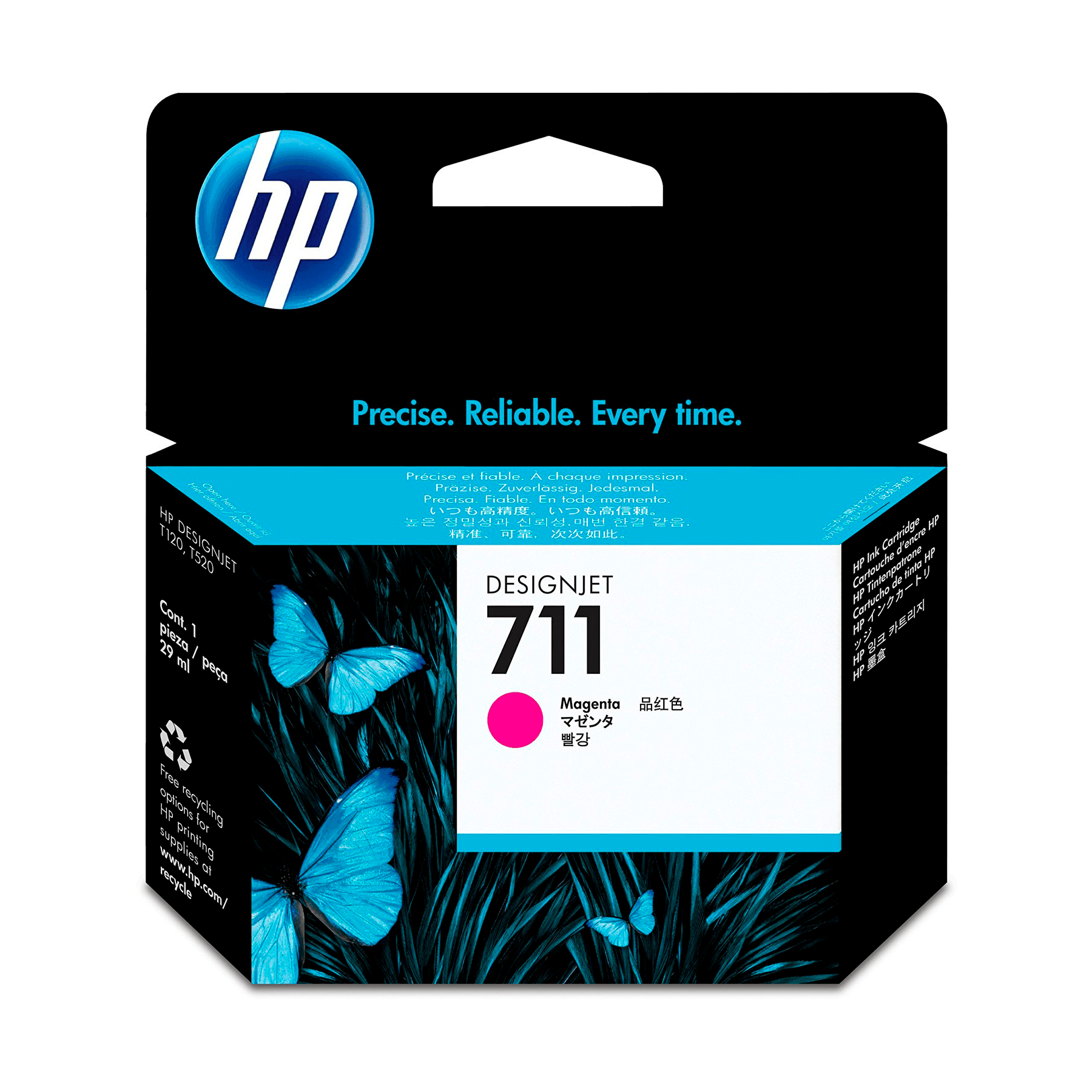 Картридж InkJet HP DJ 711 CZ131A (пурпурный) 29 мл для плоттеров