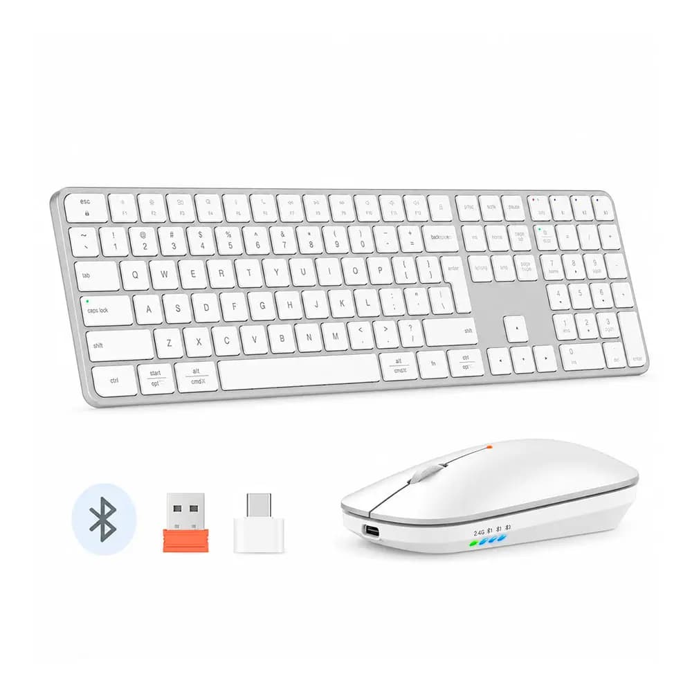 Комплект клавиатура и мышь Meetion iKey C230 Серебристый (En)