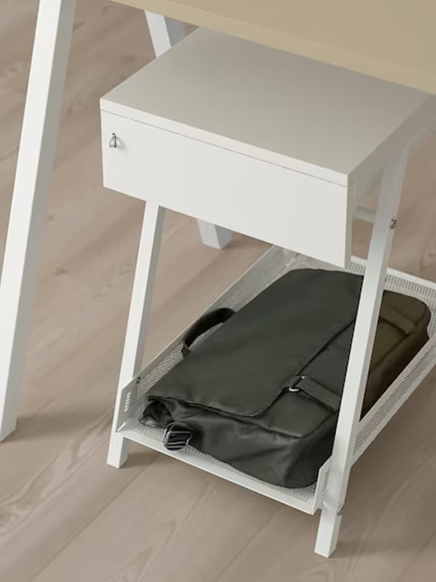 Тумба с ящиком IKEA TROTTEN белый 34x56 cm