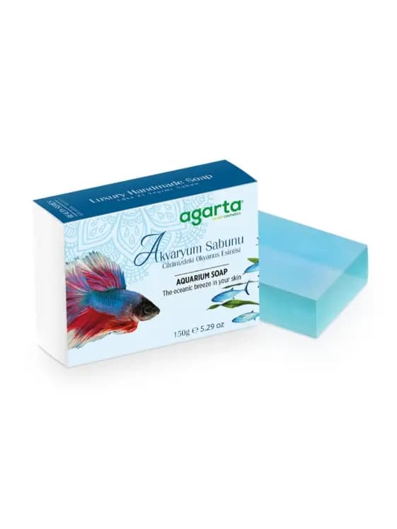AGARTA Натуральное Мыло Ручной Работы для Красоты Аквариум (150 г)