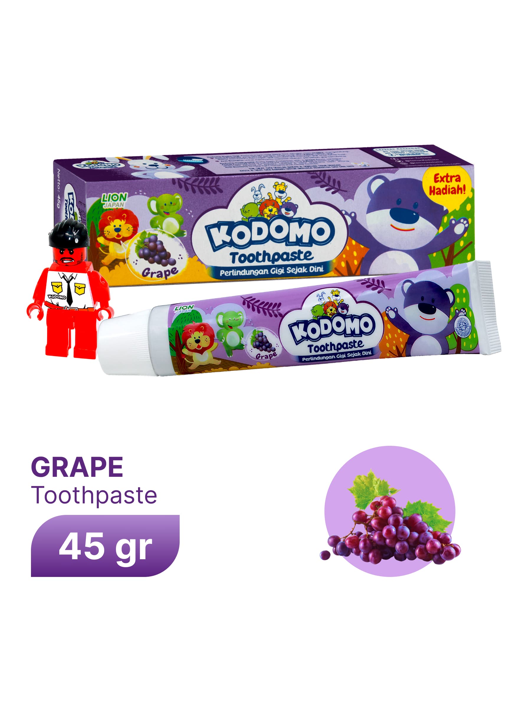 Детская зубная паста Kodomo Grapes 45 гр