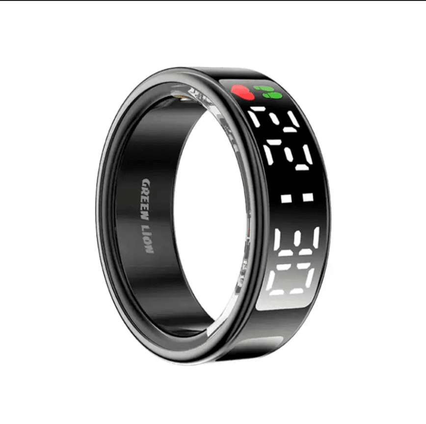 Смарт-кольцо Green Lion Smart Ring PRO с цифровым дисплеем (Размер 9 / 18.9 мм)