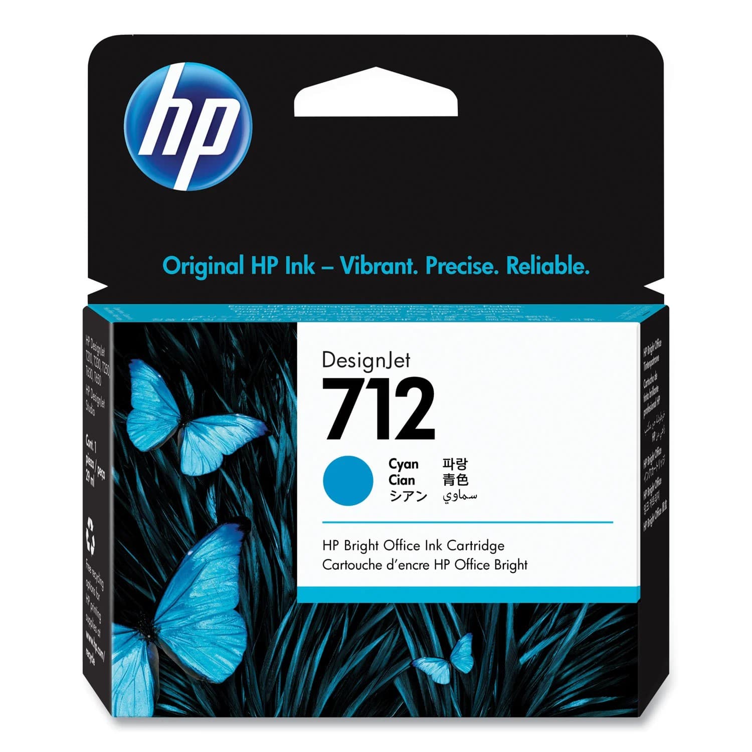 Картридж InkJet HP DJ 712 3ED67A (голубой) 29 мл для плоттеров