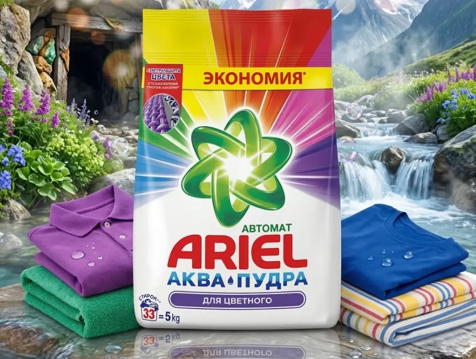 Стиральный порошок Ariel Color, 5 kg