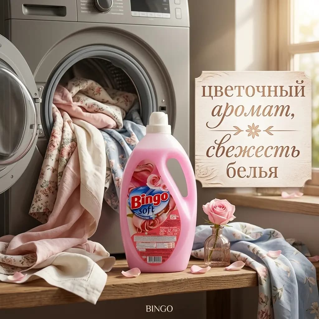 Ополаскиватель для белья Bingo "Gülpembe" 3 л