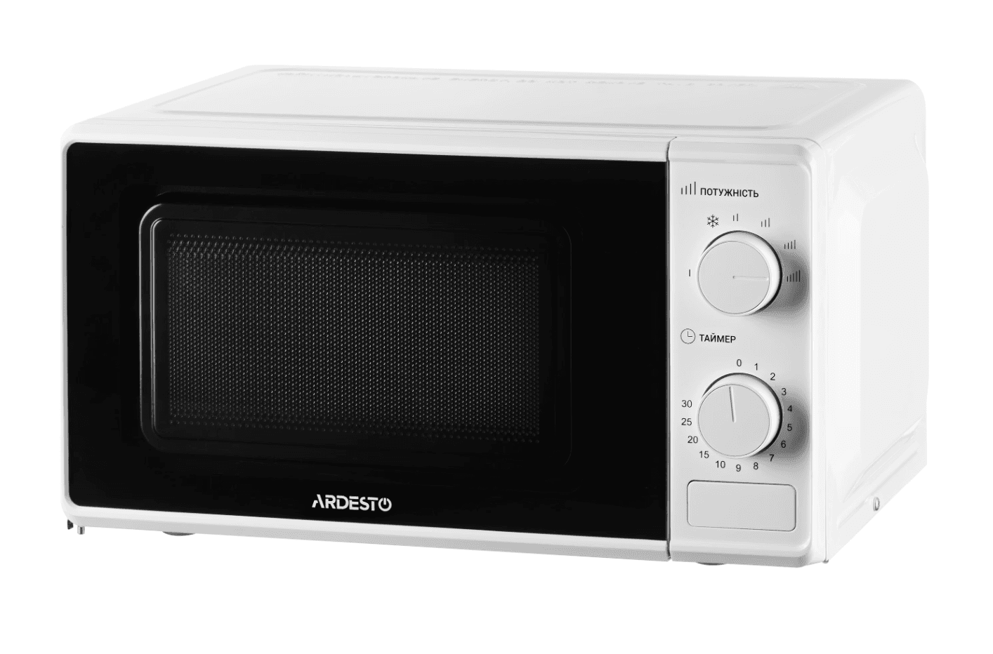Микроволновка ARDESTO GO-S724W Microwave oven , 20L, mechanical control, 700W, button opening, white