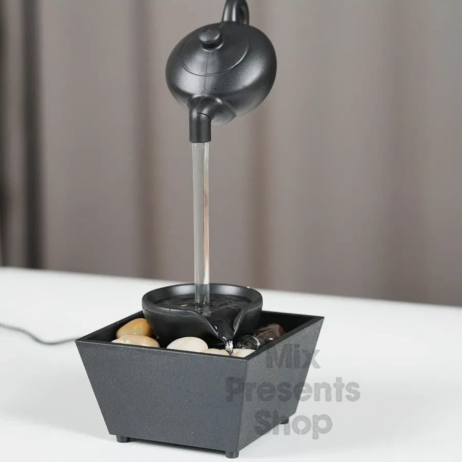 Декоративный фонтан водопад с подсветкой LED L010