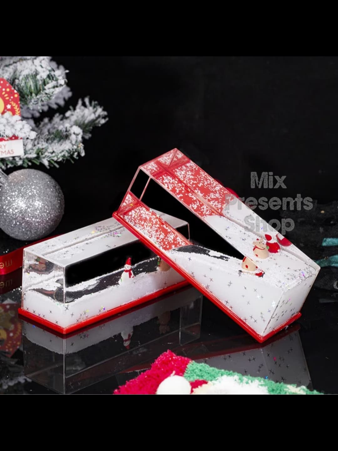 Сувенир новогодний "Merry Christmas" (жидкий антистресс)