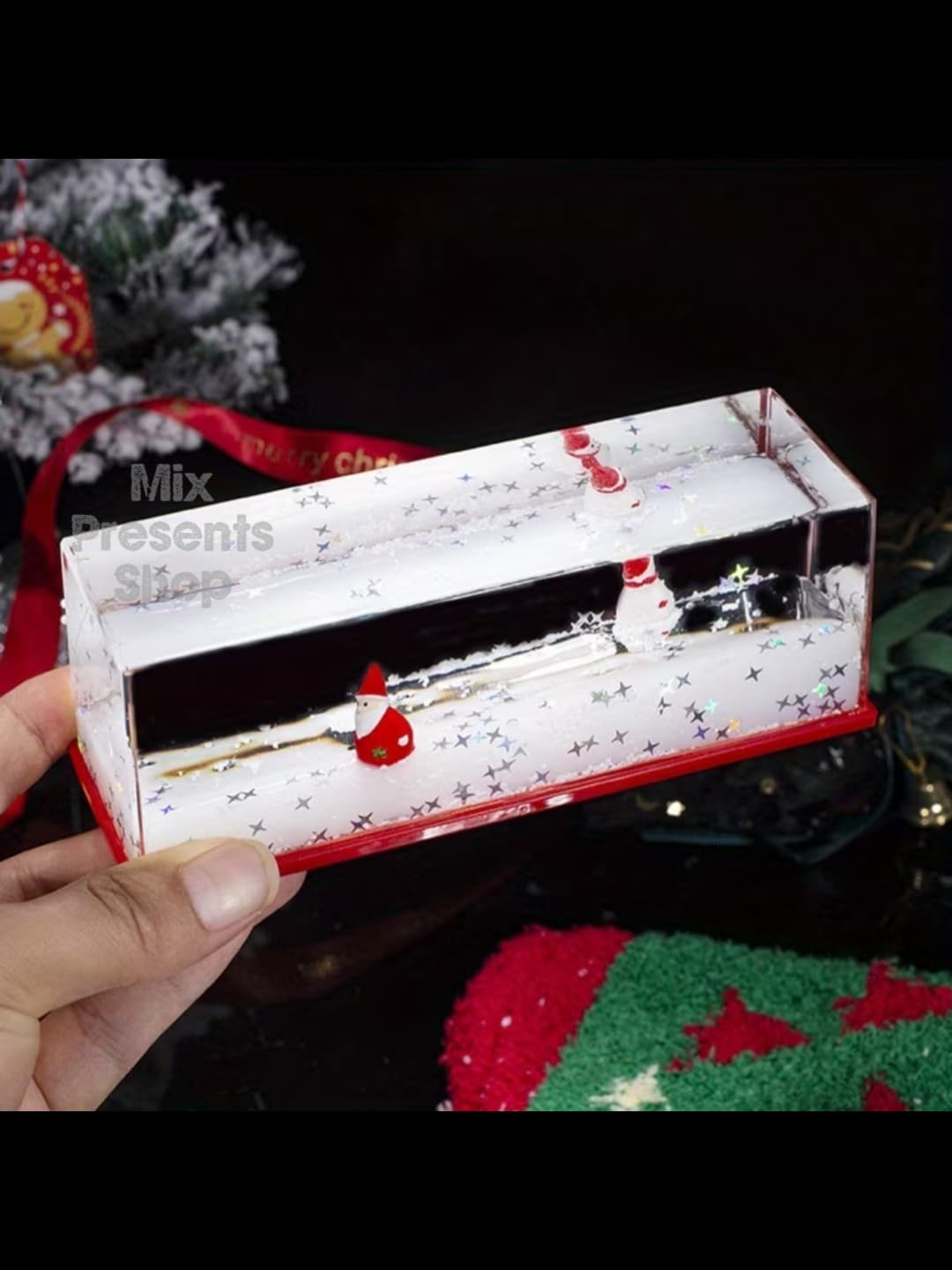 Сувенир новогодний "Merry Christmas" (жидкий антистресс)