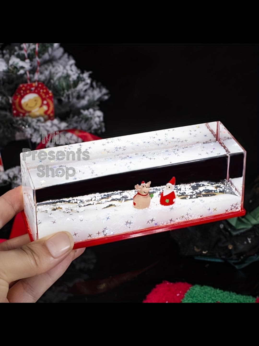 Сувенир новогодний "Merry Christmas" (жидкий антистресс)