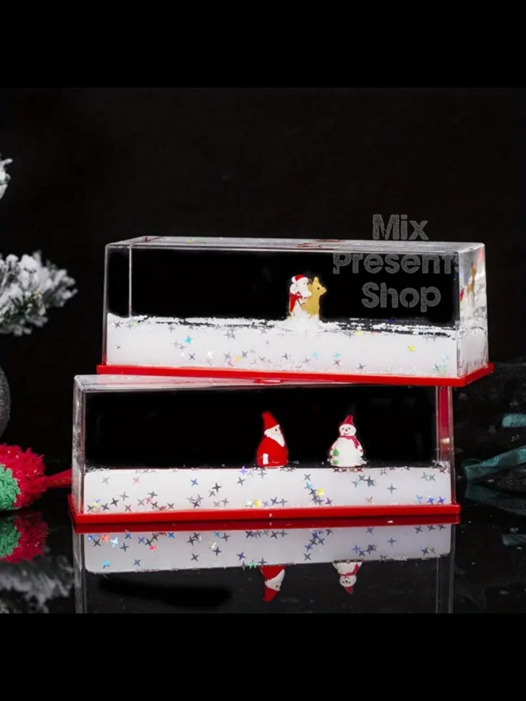 Сувенир новогодний "Merry Christmas" (жидкий антистресс)