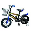 Велосипед с колесами 12" для детей от 3 до 5 года, чёрно - синий