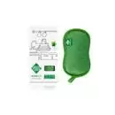 Губка для мытья посуды Green Fiber Home S15, 15,5 × 9 см, зеленая