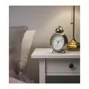 Серебристый будильник IKEA