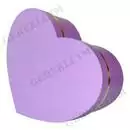 Подарочная коробка Сердце, фиолетовая